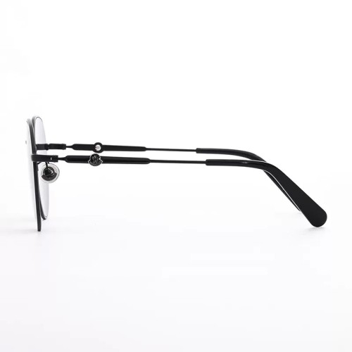 Moncler ML0236-K - 02A - 55 Okulary przeciwsłoneczne Czarny Pillow (zaokrąglony)