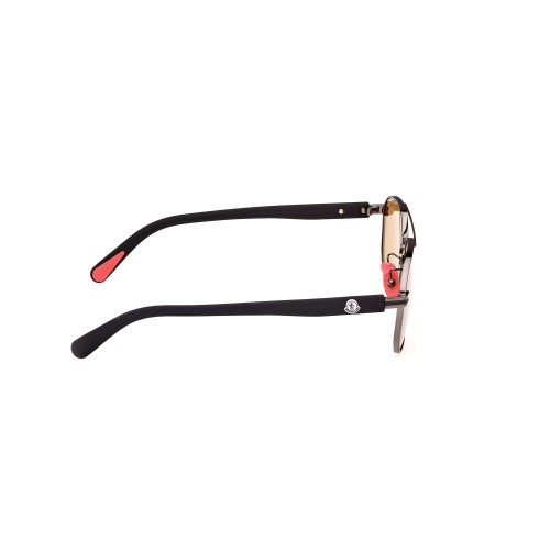 Moncler ML0242-H FLAPERON - 08E - 56 Okulary przeciwsłoneczne Czarny Pilotki (aviator)