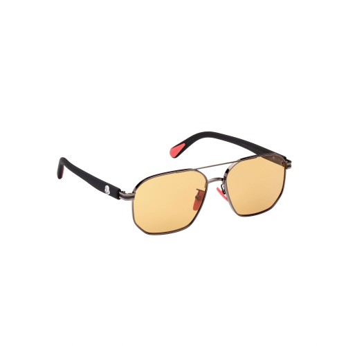 Moncler ML0242-H FLAPERON - 08E - 56 Okulary przeciwsłoneczne Czarny Pilotki (aviator)