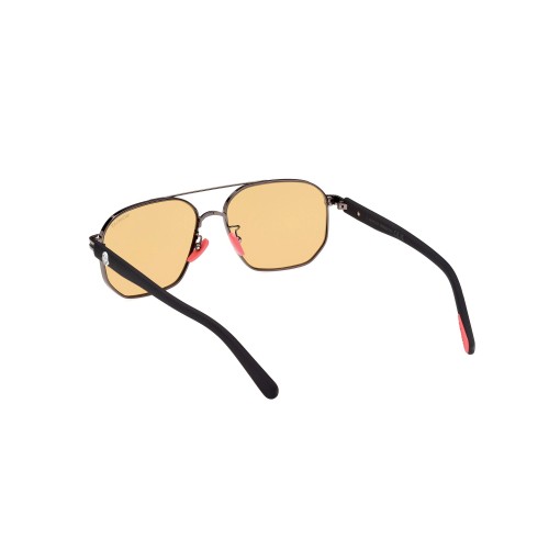 Moncler ML0242-H FLAPERON - 08E - 56 Okulary przeciwsłoneczne Czarny Pilotki (aviator)