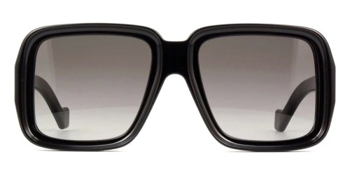 Loewe LW40071U - 01B - 56 Okulary przeciwsłoneczne Czarny Kanciaste