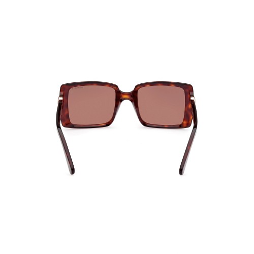 Moncler ML0244 PROMENADE - 52E - 53 Okulary przeciwsłoneczne Havanna Kanciaste