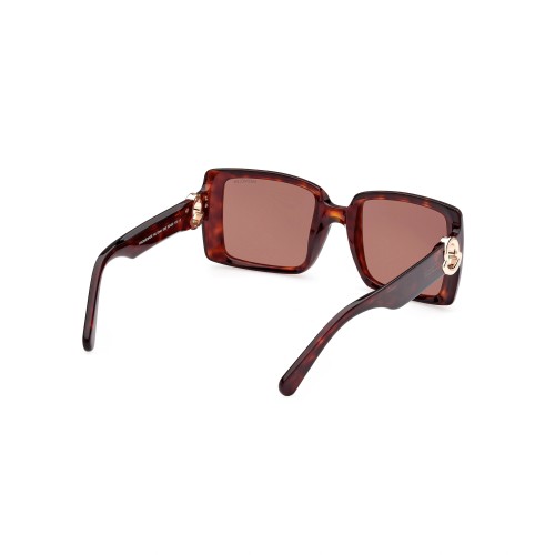 Moncler ML0244 PROMENADE - 52E - 53 Okulary przeciwsłoneczne Havanna Kanciaste