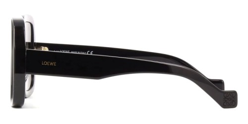 Loewe LW40071U - 01B - 56 Okulary przeciwsłoneczne Czarny Kanciaste
