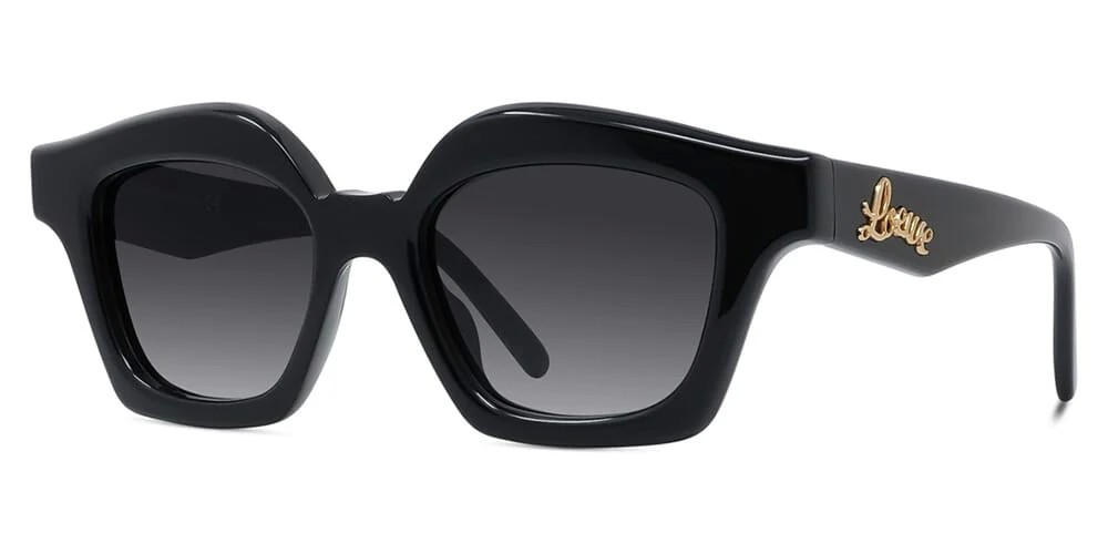 Loewe LW40078I - 01B - 49 Okulary przeciwsłoneczne Kanciaste