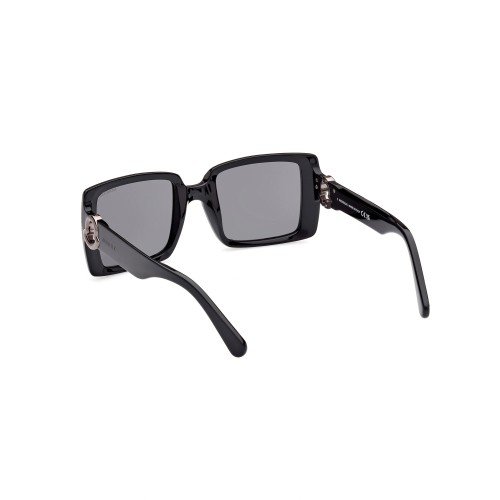 Moncler ML0244 PROMENADE - 01A - 53 Okulary przeciwsłoneczne Czarny Kanciaste