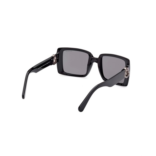 Moncler ML0244 PROMENADE - 01A - 53 Okulary przeciwsłoneczne Czarny Kanciaste
