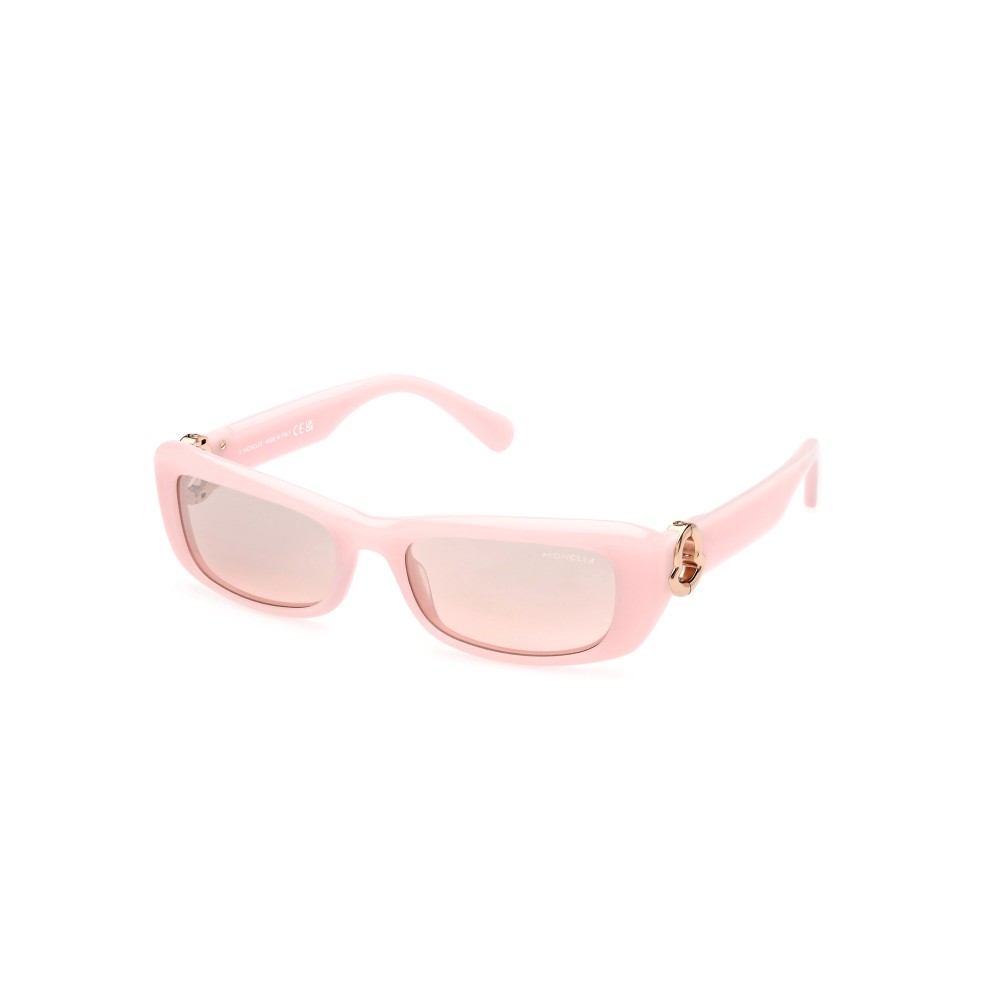 Moncler ML0245 MINUIT - 72Z - 55 Okulary przeciwsłoneczne Różowy Kanciaste