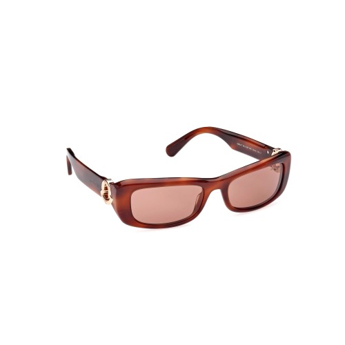 Moncler ML0245 MINUIT - 54E - 55 Okulary przeciwsłoneczne Havanna Kanciaste