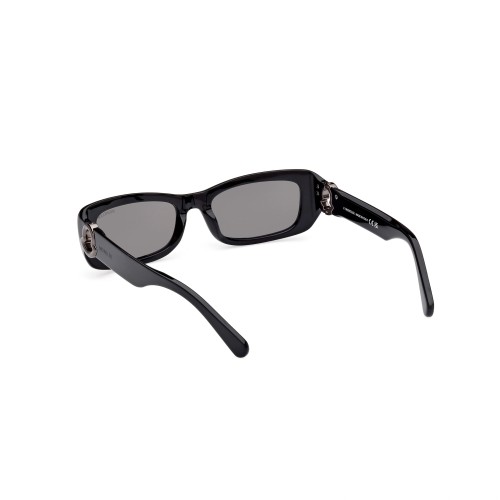 Moncler ML0245 MINUIT - 01A - 55 Okulary przeciwsłoneczne Czarny Kanciaste
