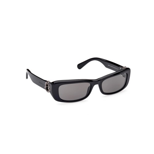 Moncler ML0245 MINUIT - 01A - 55 Okulary przeciwsłoneczne Czarny Kanciaste