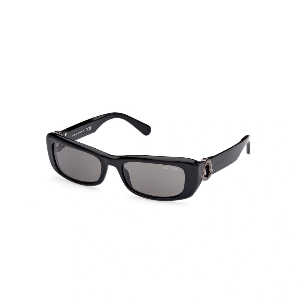 Moncler ML0245 MINUIT - 01A - 55 Okulary przeciwsłoneczne Czarny Kanciaste