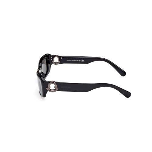 Moncler ML0245 MINUIT - 01A - 55 Okulary przeciwsłoneczne Czarny Kanciaste