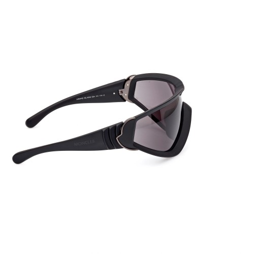 Moncler ML0249 WRAPID - 02A Okulary przeciwsłoneczne Czarny Jednoszybowe