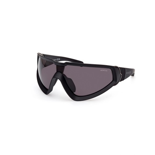 Moncler ML0249 WRAPID - 02A Okulary przeciwsłoneczne Czarny Jednoszybowe