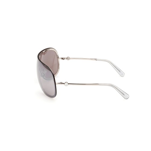 Moncler ML0256 AVIONN - 16C - 138 Okulary przeciwsłoneczne Srebrny Jednoszybowe
