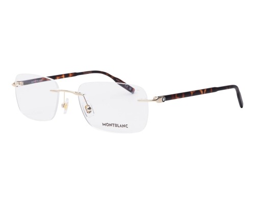 Mont Blanc MB0221O - 002 - 57 Oprawki korekcyjne Havana Kanciaste