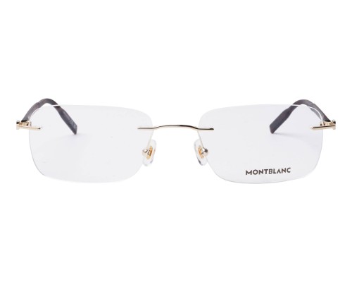 Mont Blanc MB0221O - 002 - 57 Oprawki korekcyjne Havana Kanciaste