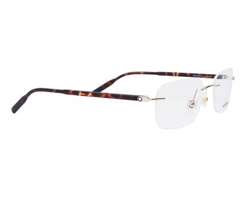 Mont Blanc MB0221O - 002 - 57 Oprawki korekcyjne Havana Kanciaste