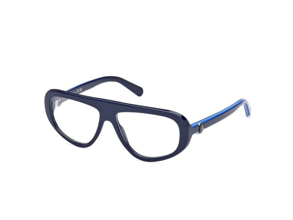Moncler ML5196 - 090 - 57 Oprawki korekcyjne Niebieski Pilotki (aviator)