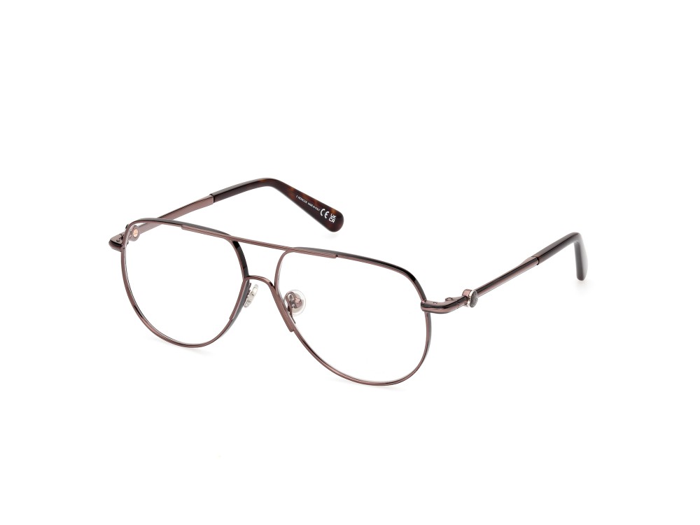 Moncler ML5202 - 036 - 56 Oprawki korekcyjne Brązowy Pilotki (aviator)