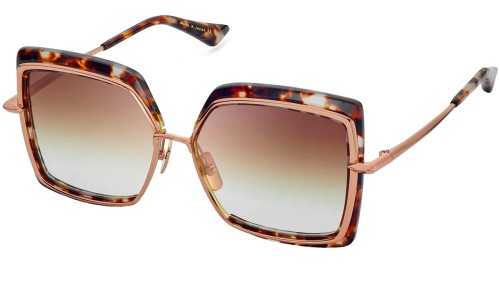 Dita NARCISSUS DTS503 - 02 - 58 Okulary przeciwsłoneczne Havana Kanciaste