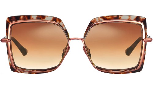 Dita NARCISSUS DTS503 - 02 - 58 Okulary przeciwsłoneczne Havana Kanciaste