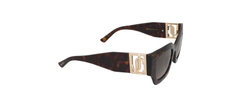 Jimmy Choo NENA/S - 086HA - 51 Okulary przeciwsłoneczne Havana Kanciaste