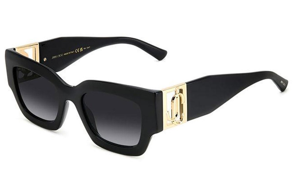 Jimmy Choo NENA/S - 8079O - 51 Okulary przeciwsłoneczne Czarny Kanciaste