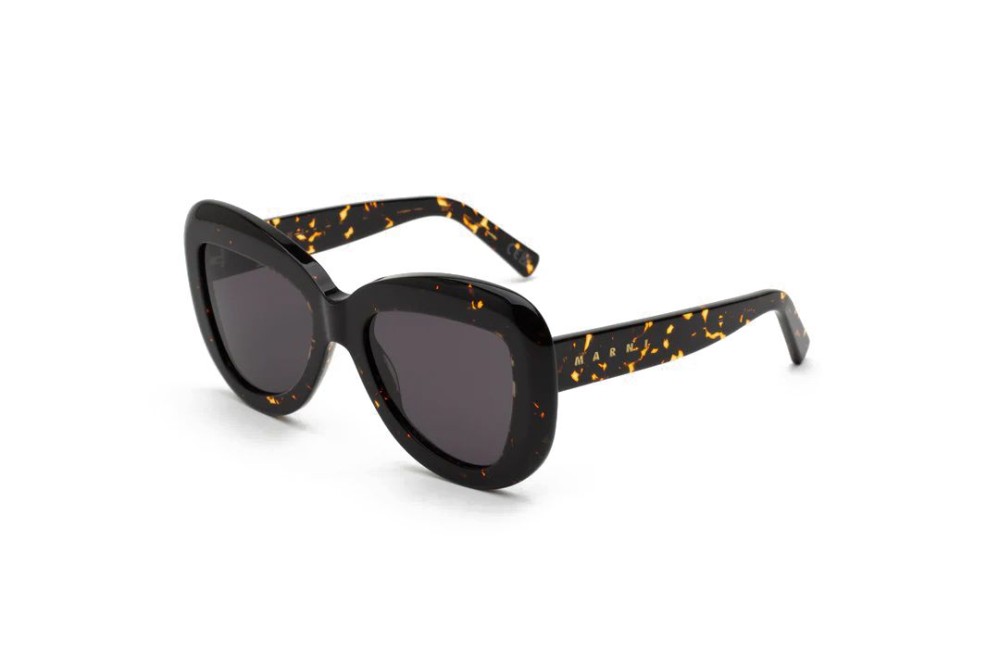 Marni NNO Elephant Island - 55 Okulary przeciwsłoneczne Havana Kocie oczy