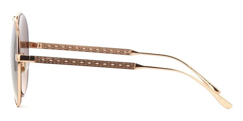 Jimmy Choo NORIA/F/S - BKUG4 - 61 Okulary przeciwsłoneczne Złoty Pilotki (aviator)