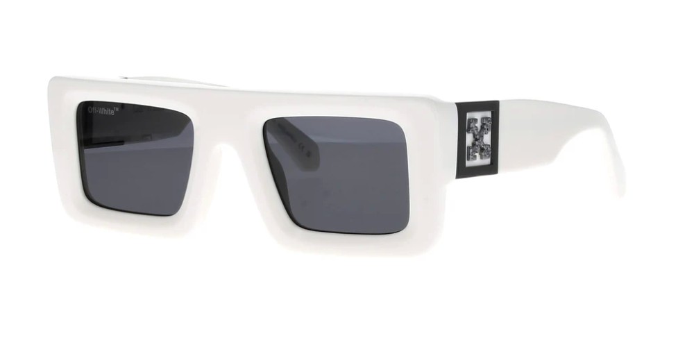Off-White OERI049 LEONARDO - 0107 - 51 Okulary przeciwsłoneczne Biały Kanciaste