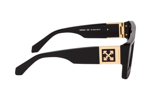 Off-White OERI060 LEONARDO - 1007 - 51 Okulary przeciwsłoneczne Czarny Kanciaste