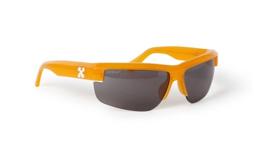 Off-White OERI068 TOLEDO - 2007 - 75 Okulary przeciwsłoneczne Pomarańczowy Kanciaste