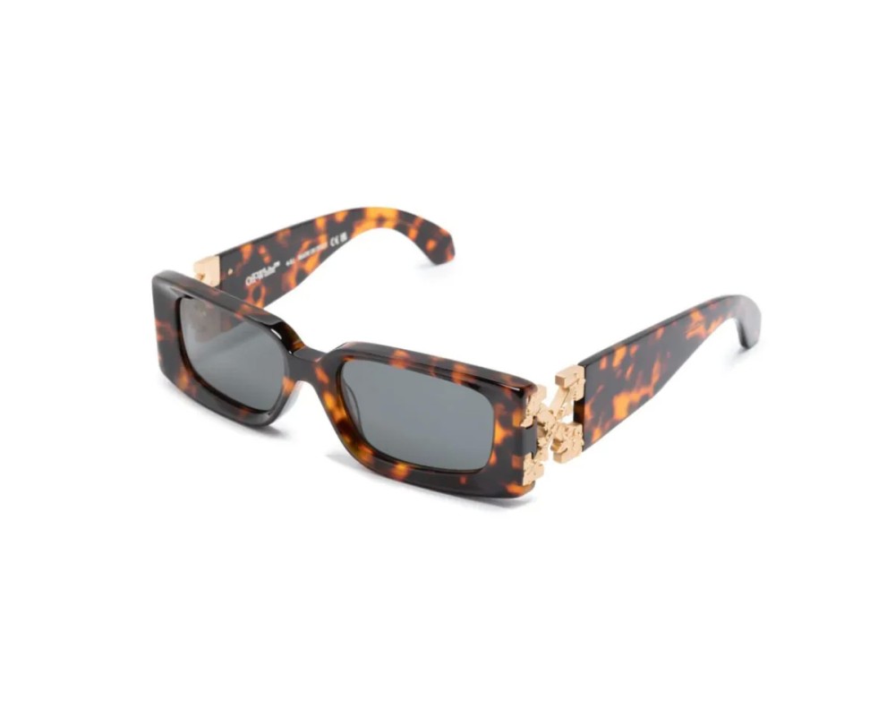 Off-White OERI098 ROMA - 6007 - 52 Okulary przeciwsłoneczne Havana Kanciaste