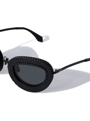 Off-White OERI099 TOKYO - 1007 - 52 Okulary przeciwsłoneczne Czarny Owalny