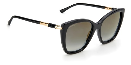 Jimmy Choo ROSE/S - 807FQ - 55 Okulary przeciwsłoneczne Czarny Kocie oczy