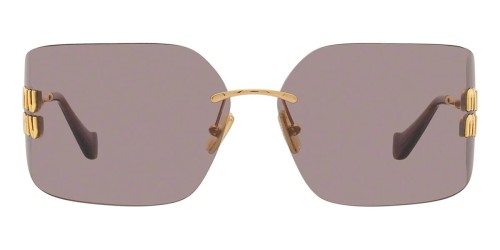 MIU MIU MU 54YS - 5AK06I - 80 Okulary przeciwsłoneczne Złoty Kanciaste