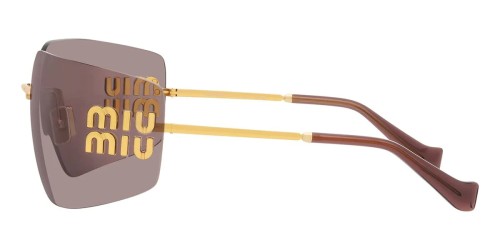 MIU MIU MU 54YS - 5AK06I - 80 Okulary przeciwsłoneczne Złoty Kanciaste