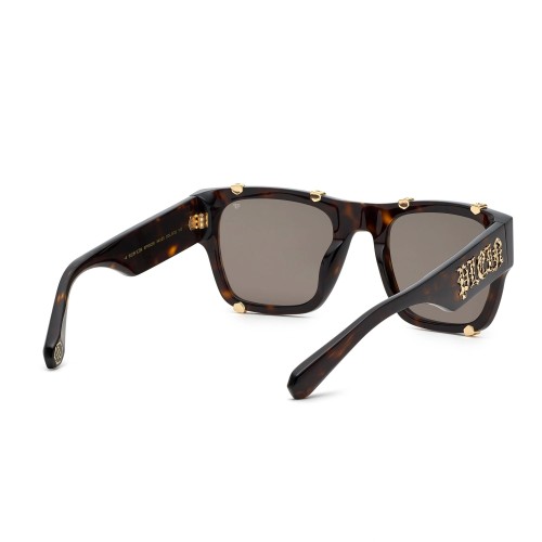 Philipp Plein SPP042W ICON - 0722 - 54 Okulary przeciwsłoneczne Kanciaste