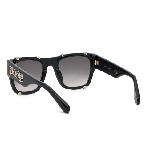 Philipp Plein SPP042W ICON - 0700 - 54 Okulary przeciwsłoneczne Czarny Kanciaste