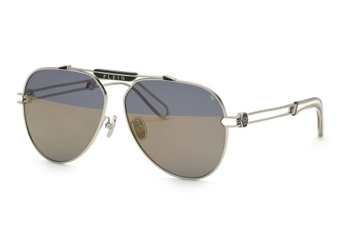Philipp Plein SPP048 GOLDEN PLEIN SEVENTIES - 0K07 - 62 Okulary przeciwsłoneczne Pilotki (aviator)