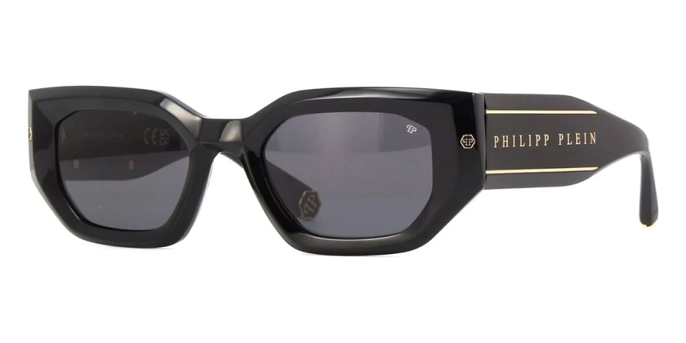 Philipp Plein SPP066 BLINK BLAZE - 0700 - 51 Okulary przeciwsłoneczne Kanciaste