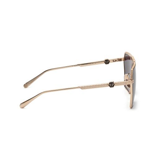 Philipp Plein SPP076M STUD - 0301 - 66 Okulary przeciwsłoneczne Różowe złoto Kanciaste