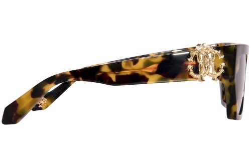 Roberto Cavalli SRC016 - 0AGG - 55 Okulary przeciwsłoneczne Havanna Kocie oczy