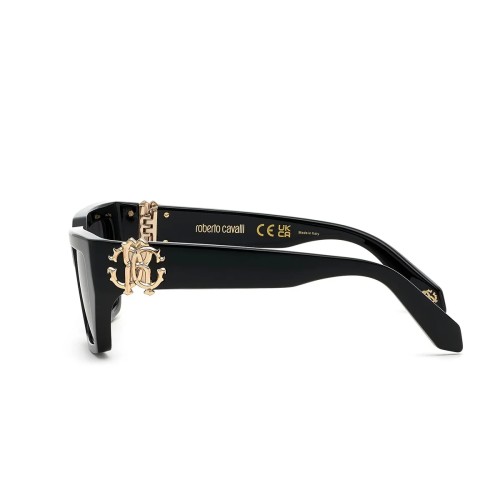 Roberto Cavalli SRC016 - 0700 - 55 Okulary przeciwsłoneczne Czarny Kocie oczy