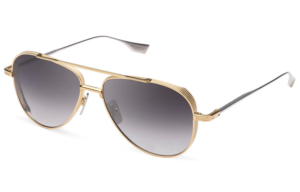 Dita SUBSYSTEM DTS141-A - 01 - 58 Okulary przeciwsłoneczne Złoty Pilotki (aviator)