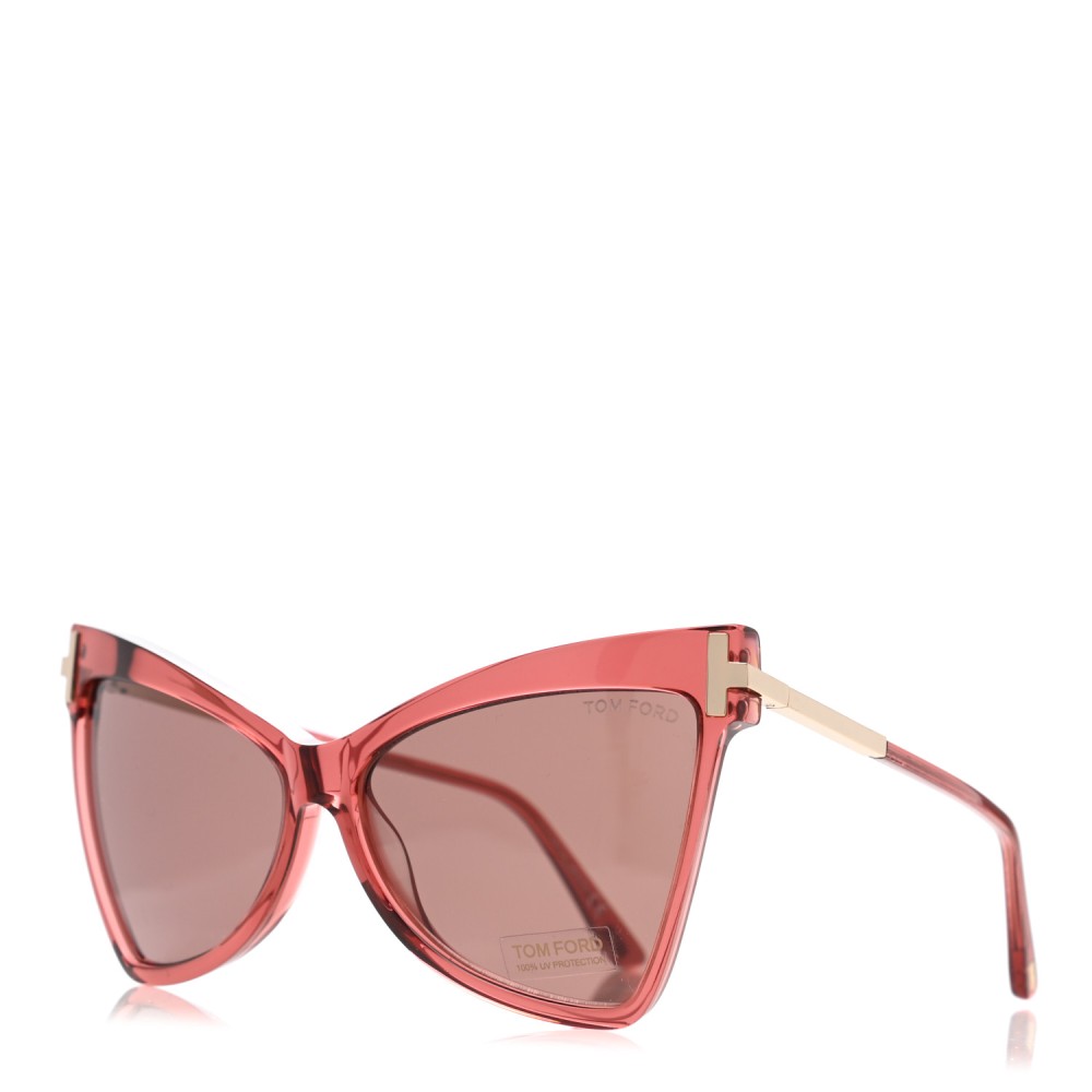 Tom Ford FT0767 TALLULAH - 72Y - 61 Okulary przeciwsłoneczne Różowy Kocie oczy