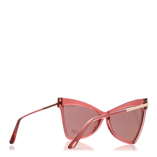 Tom Ford FT0767 TALLULAH - 72Y - 61 Okulary przeciwsłoneczne Różowy Kocie oczy