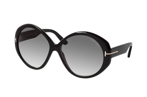 Tom Ford FT0848 TERRA - 01B - 63 Okulary przeciwsłoneczne Czarny Owalny
